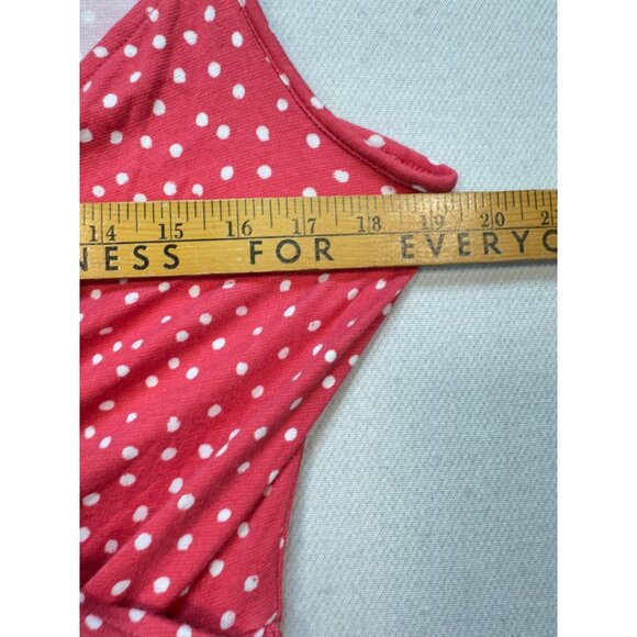 41 Hawthorn Annora Womens Faux Wrap Knit Dress Size MP Red Polka Dots Summer NWT - Picture 14 of 14